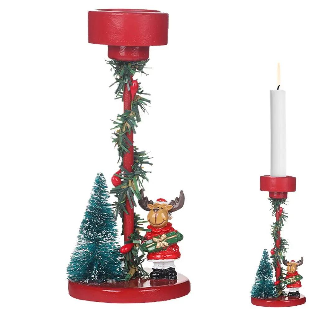 Anti Slip Tea Light Candle Stand Resin Santa Claus Candle Holders  Party Favors