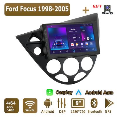 Autorádio Android Carplay pro Ford Focus 1998-2005 Multimediální přehrávač Hlavní jednotka Stereo GPS Navigace BT WIFI 4+64GB