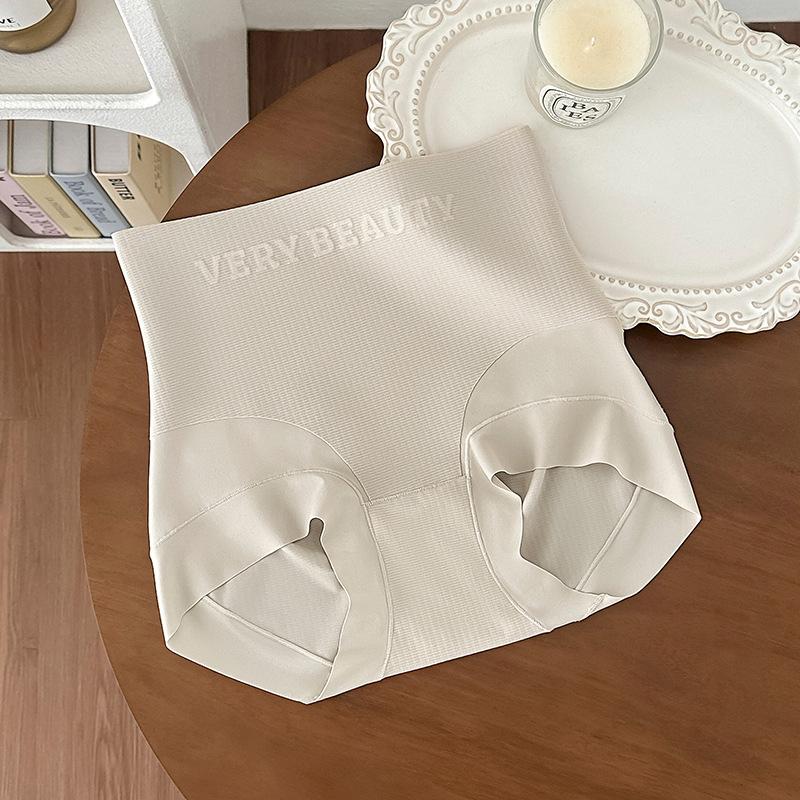 Ladies Summer High Waist Light Belly Lift Hip No Trace Breathable 10A Antibacterial Briefs