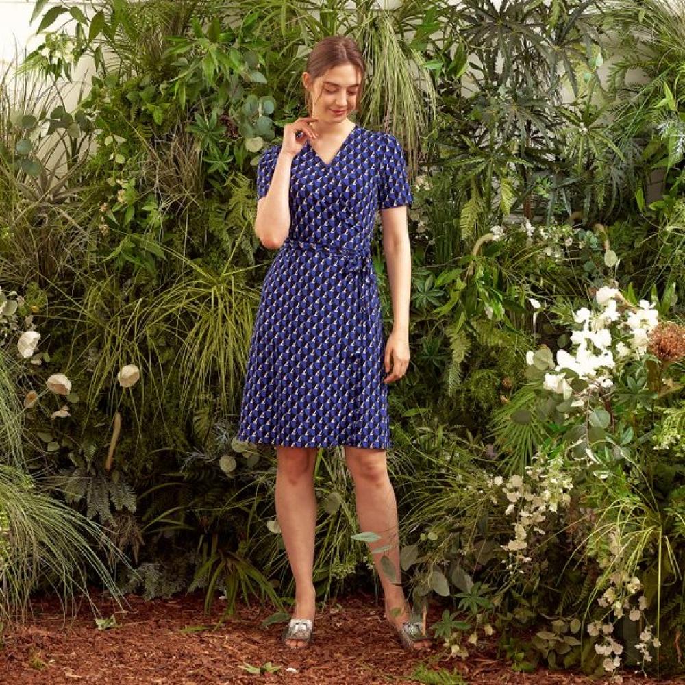 Creora Leoni Midi Wrap Dress Ldm03dj01