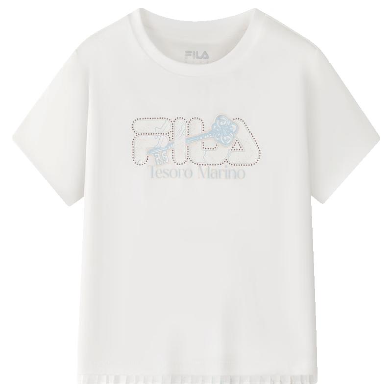 FILA Girls' Short Sleeve Cotton T-Shirt