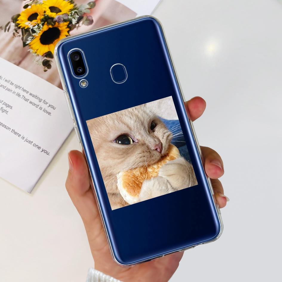 For Samsung Galaxy A20 Case A205 SM-A205F Silicone Cover Cute Astronaut Soft Phone Cases For Samsung A20e A202F A30 A305F Bumper