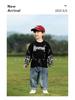 Nausicaa Spring 2025 Plaid Faux Two-Piece Letter T-Shirt for Boys – Trendy Korean Style