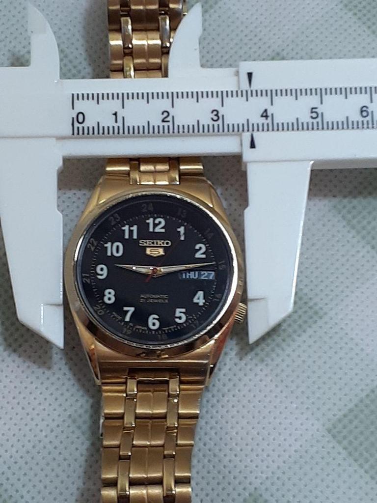 [USED] SEIKO Automatic Watch Gold Black Dial