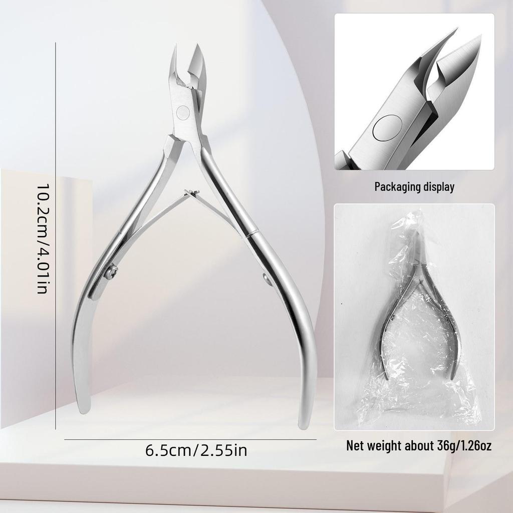 Stainless Steel Nail Clippers & Scissors for Easy Cutting - Precision Nail Art & Salon Tool D07