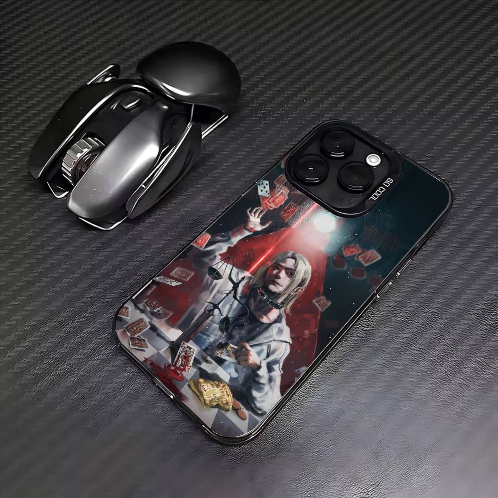 Hot TV Alice In Borderland Phone Case For iPhone17,16,15,14,13,12,11 Plus,Pro Max Colored Silver Plated Inside Cover
