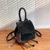 Dual Shoulder Bag, Commuter Backpack, Girlish and Versatile Handbag with a Water Bucket Design
