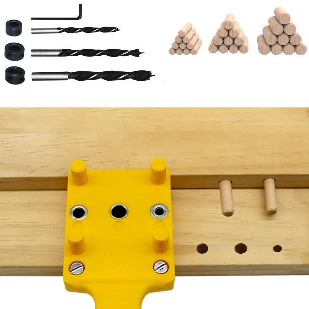 Strumento guida per trapano per fori di centraggio manuale per la lavorazione del legno, adatto per trapano da 6 8 10 mm