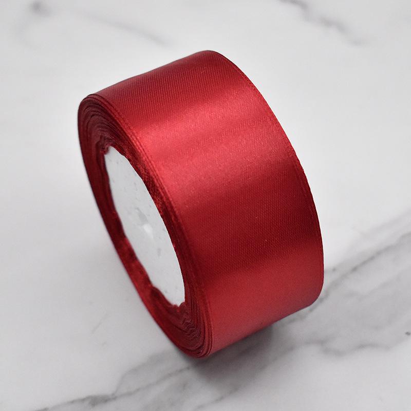 4CM Red Satin Ribbon for Wedding, Flowers, Chair Decor, DIY & Festival Packaging