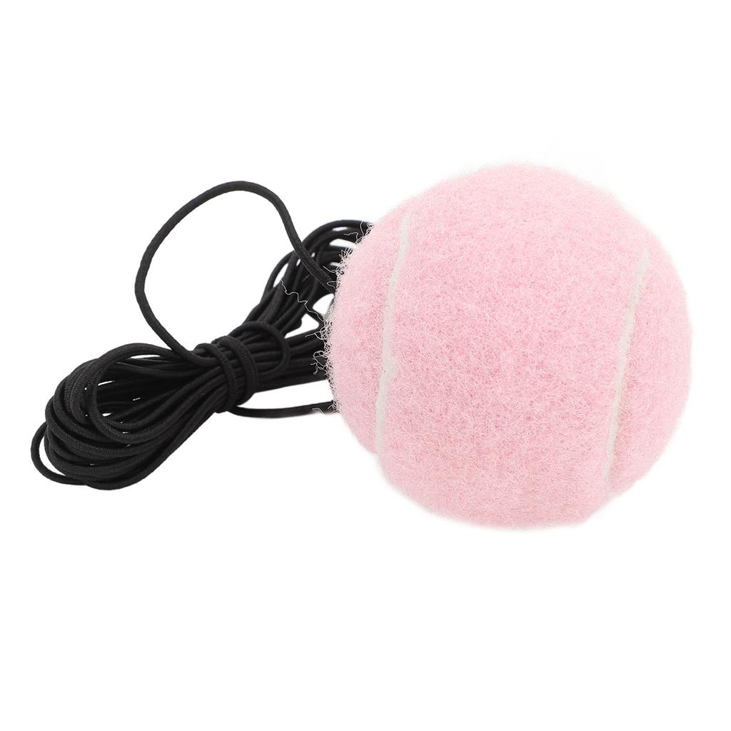 Tennis Training Ball with String Tennis Trainer Balls Self Practice Training Sport Tool for Outdoor Activities Pink
