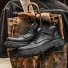 Herren Business Schuhe Atmungsaktiv Bequem Outdoor Arbeitsschuhe Trendige Freizeit Designer Schnürschuhe Plateau Wanderstiefel