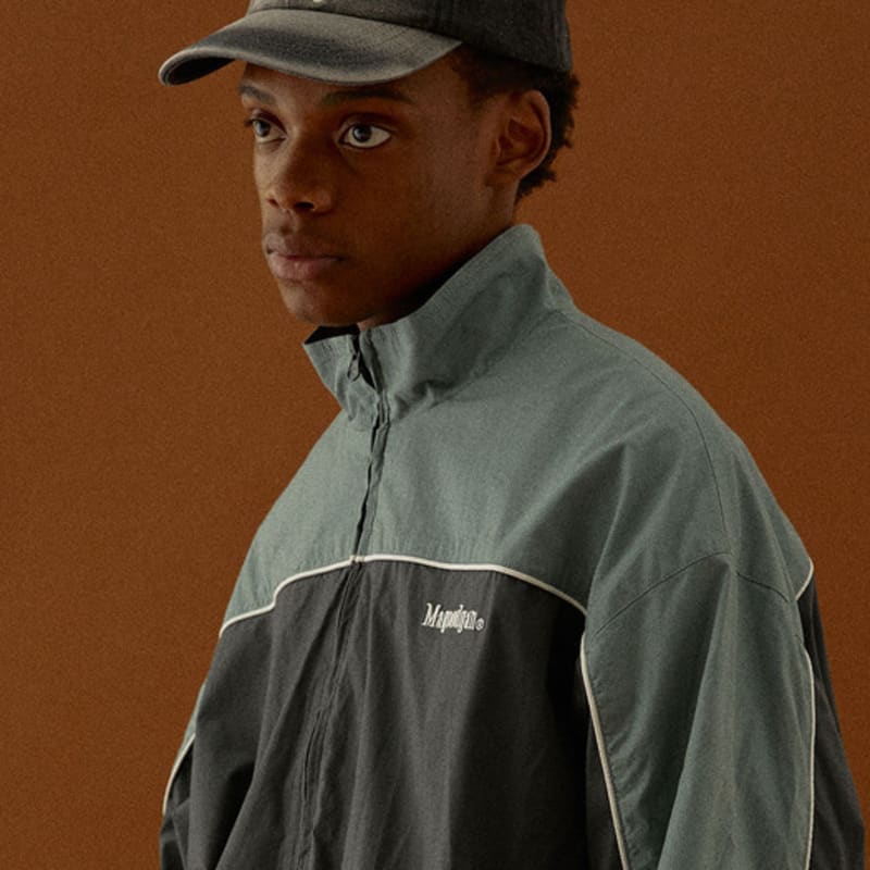 MAGOODGAN Headwear 9302 Chain-Embroidered Gray Denim Ball Cap