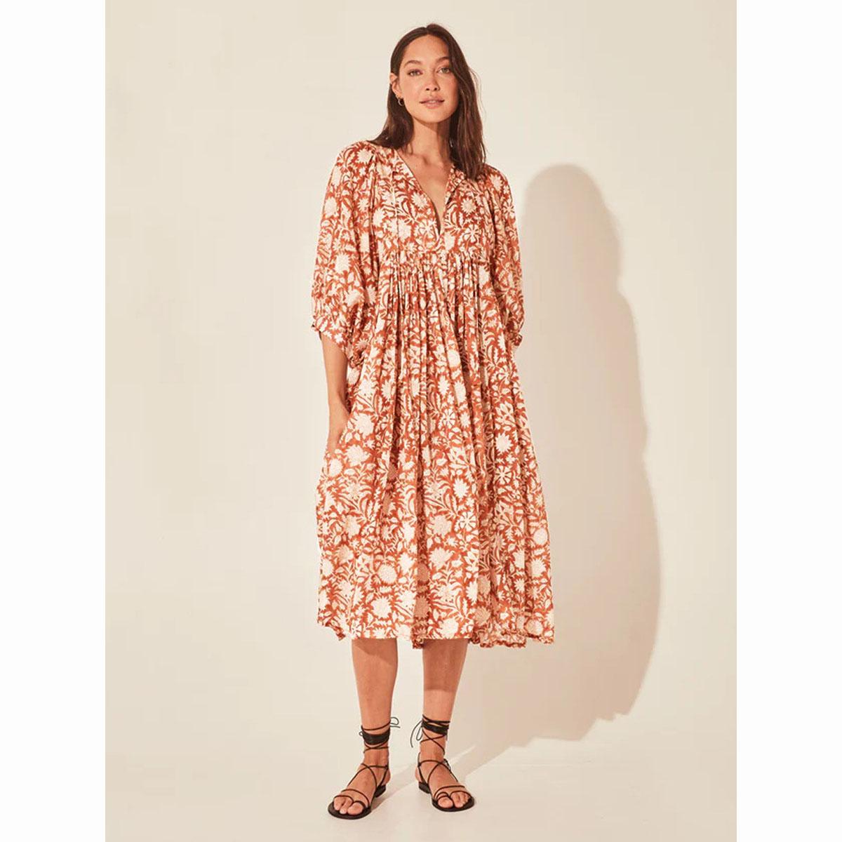 

Летние женские винтажные пляжные платья женские парео праздничные платья-фонарики миди XS