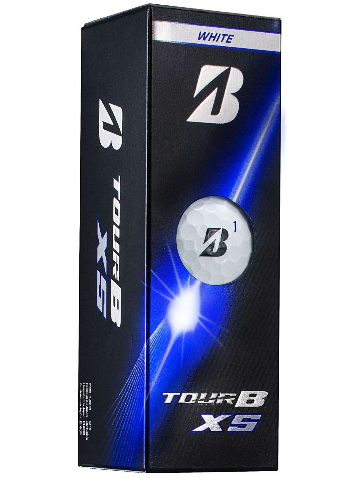 Bridgestone TOUR B XS Golf 1 Sleeve S6WXJ Balls, (3 Balls), White, белый