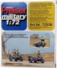 Preiser Skala Tysk Motorcykelsoldat Set Figurer 2 med Ridande Plastmodellkit GP72538 1/72 (5 + Sidovagnar) Scen, (Person)