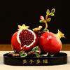 Aris & Juno Alloy Enamel Pomegranate Sculpture, Modern Chinese Style Many Blessings Figurine, Home Office Desk Entryway Prosperity Decor