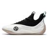 361 Zen 6 Prm Panda Cushioning Slip Resistant Abrasion Resistant Rebound Low Top Basketball Shoes Men's White Black 672431102-1