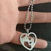 Girl and Horse Pendant European and American Fashion Popular Bead Chain Love Necklace