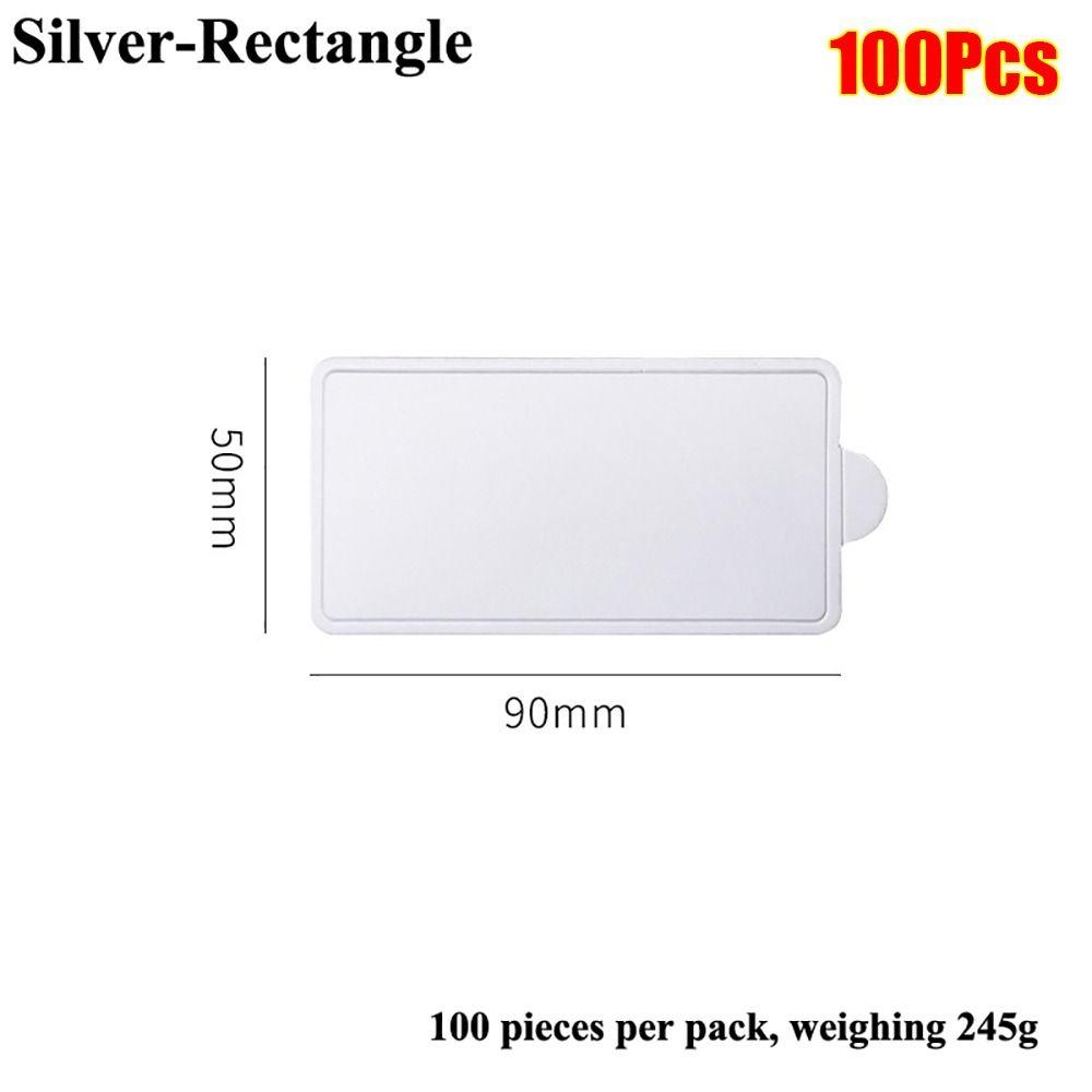 

100Pcs Pastries Display Tray Dessert Board Base Decorative Tools Disposable Mousse Mat Paper Coaster Silver Cake Cardboard