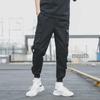 Men’s Fashionable Cuffed Overalls: Trendy Nine-Point Loose Harem Pants for Youth