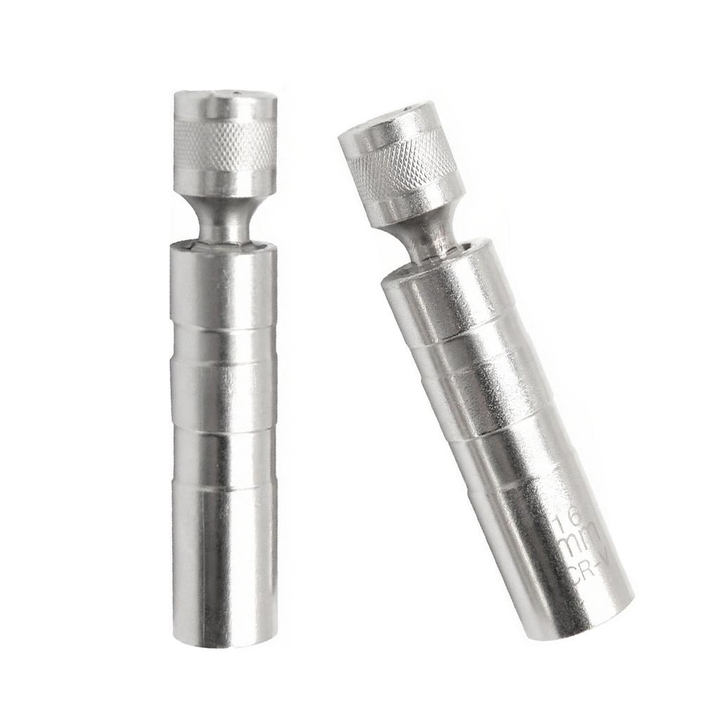 1 Pair Spark Plugs Socket Set 360 Degree Swivels Magnetic Socket Removal Tool Thin Walled Spark Plugs Tool Universal Joint