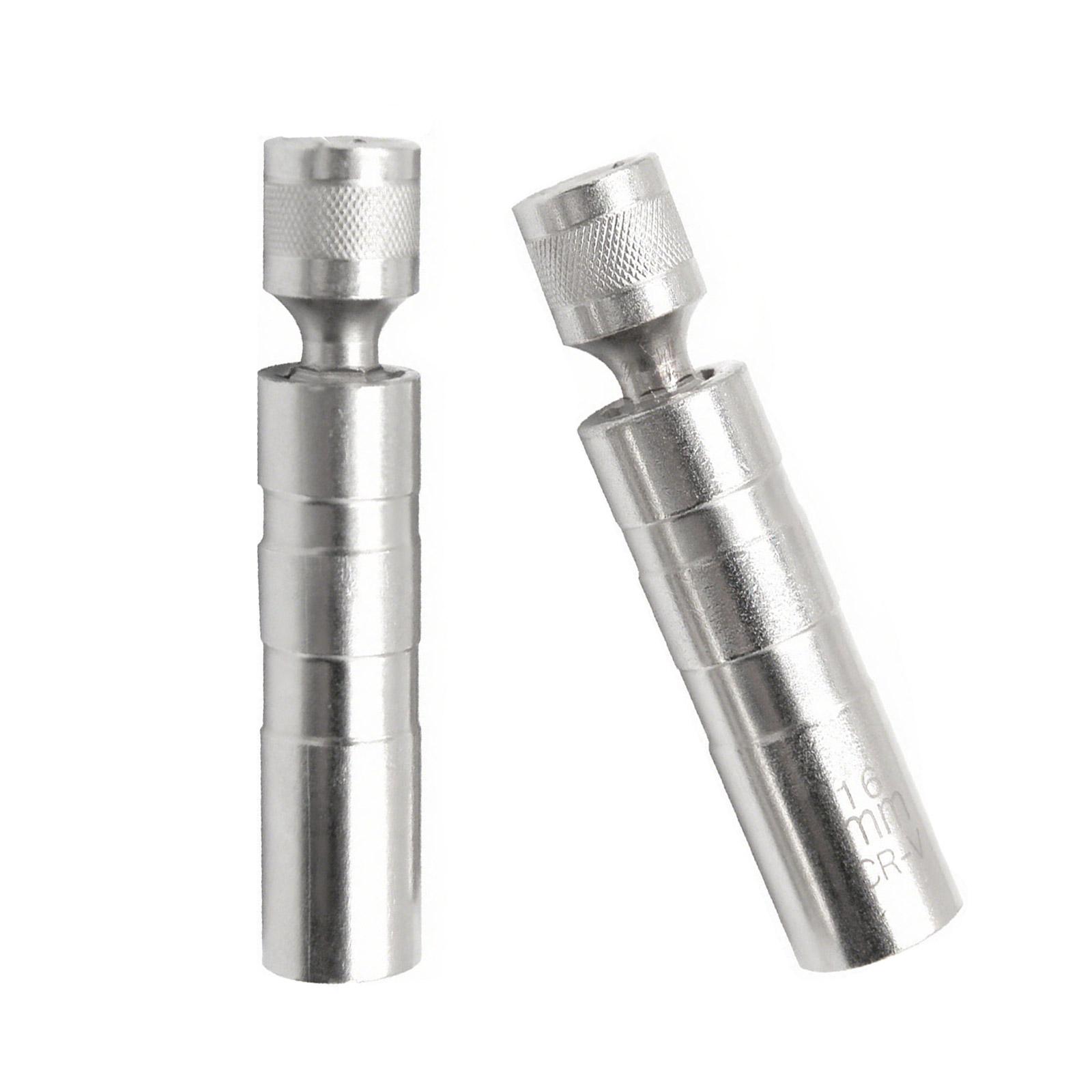 

1 Pair Spark Plugs Socket Set 360 Degree Swivels Magnetic Socket Removal Tool Thin Walled Spark Plugs Tool Universal Joint