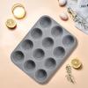 Runde Silikon-Kuchen- und Muffinform mit 12 Mulden und verbundener Backform mit 24 Mulden
