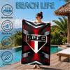 Pau-lo Fc Emblem Printed Microfiber Beach Towel, Soft And Absorbent, Quick-Dry, Ideal for Summer Travel, Beach Essential, Swimming Pool