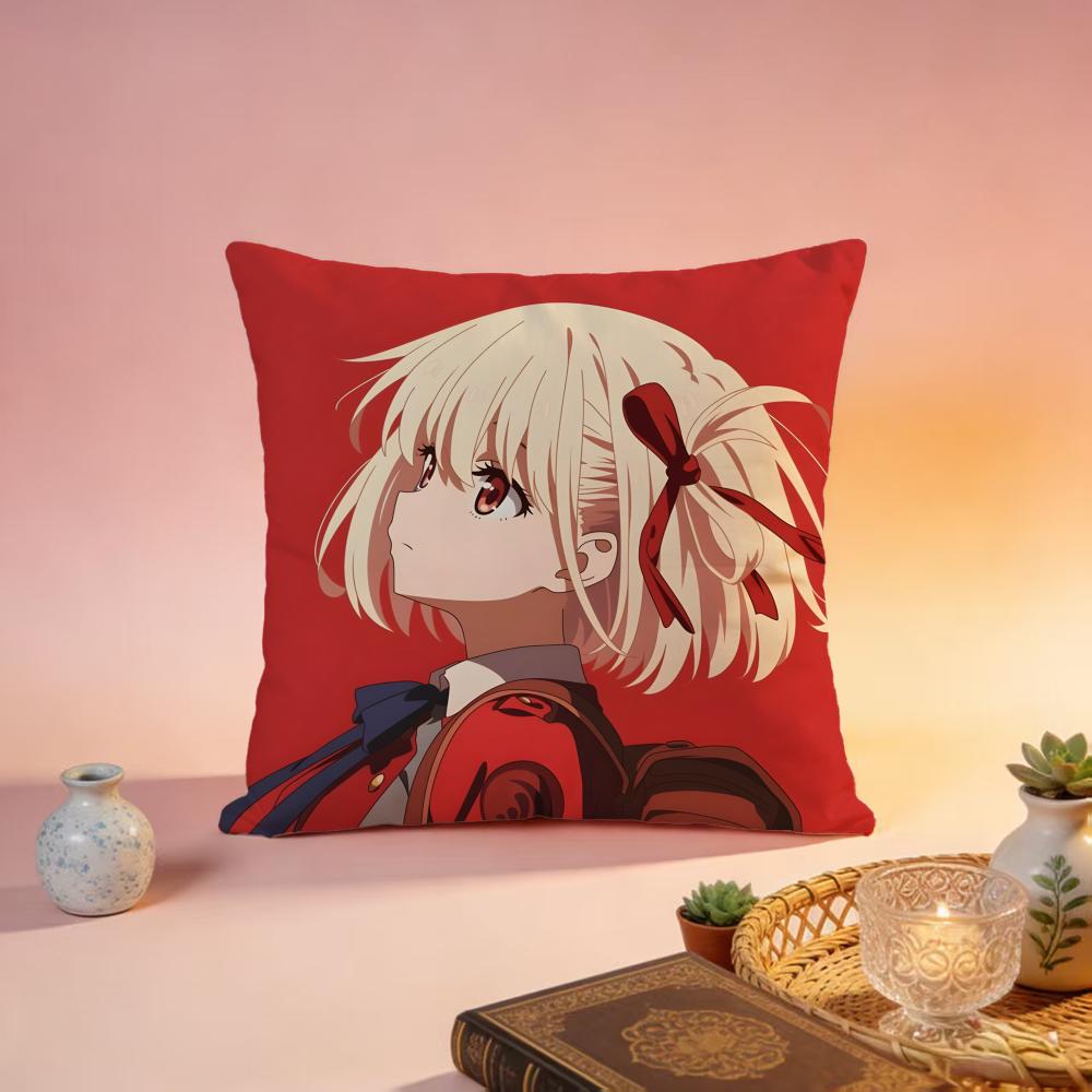 

Fashion LLycoris Recoiled Cushion Cover Premium SkinFriendly Pillow Case MultiPurpose for Home Office Travel 30X30cm