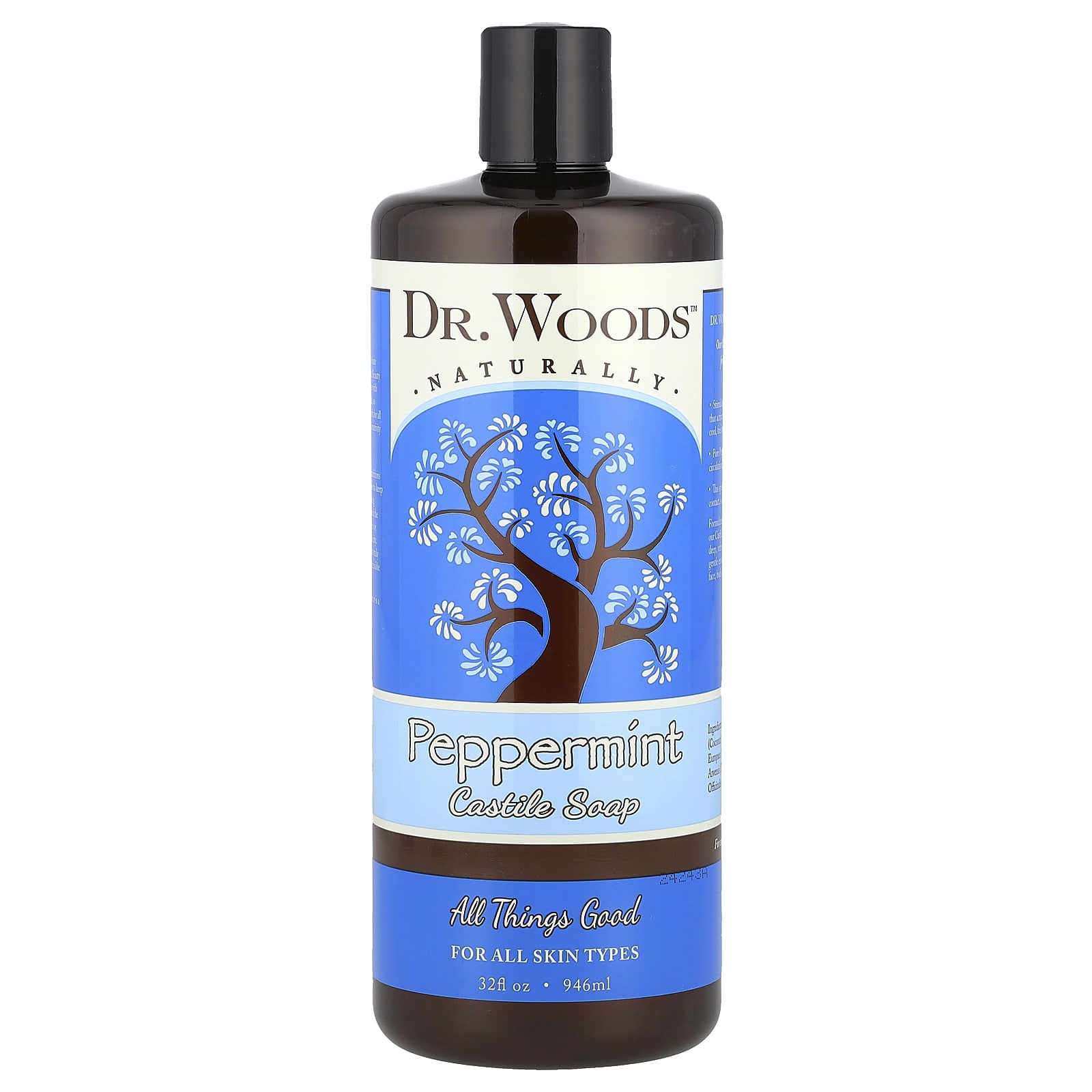 

Dr. Woods, Peppermint Castile Soap, 946 Ml (32 Fl Oz)