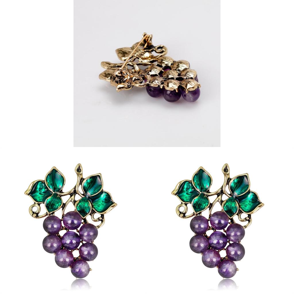 Broche de Fruta de Moda Aleación Resorte Elegante Accesorio Femenino Para Ropa Informal
