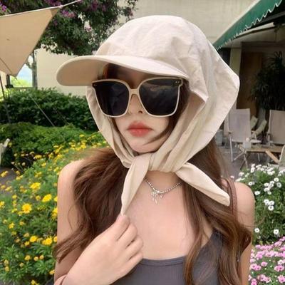 Sporty Adult Visor Hat with Bandana for Baseball and Outdoor Activities In Spring and Summer