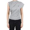 Vivienne WesTwood Women Hebo ShorT Sleeve T shirT Gray Melange 1504000a