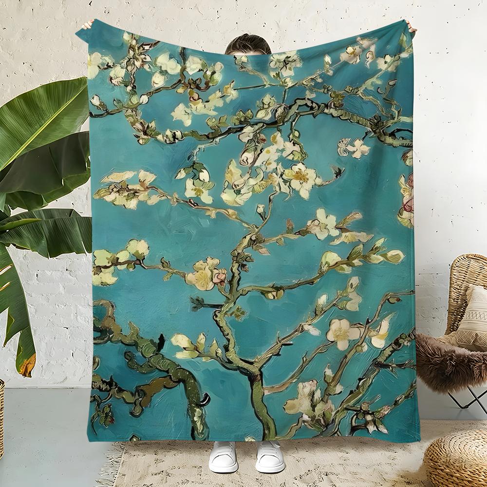 Artist V-Vincent van Gogh Throw  Flannel Throw Blanket,Bed Home Office Nap Blanket Travel,Camping,Picnic Blanket Soft Decor 75X95CM