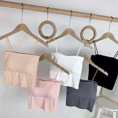 Korean Style Seamless Ice Silk Camisole: Versatile Summer Base Layer for Women and Female Students