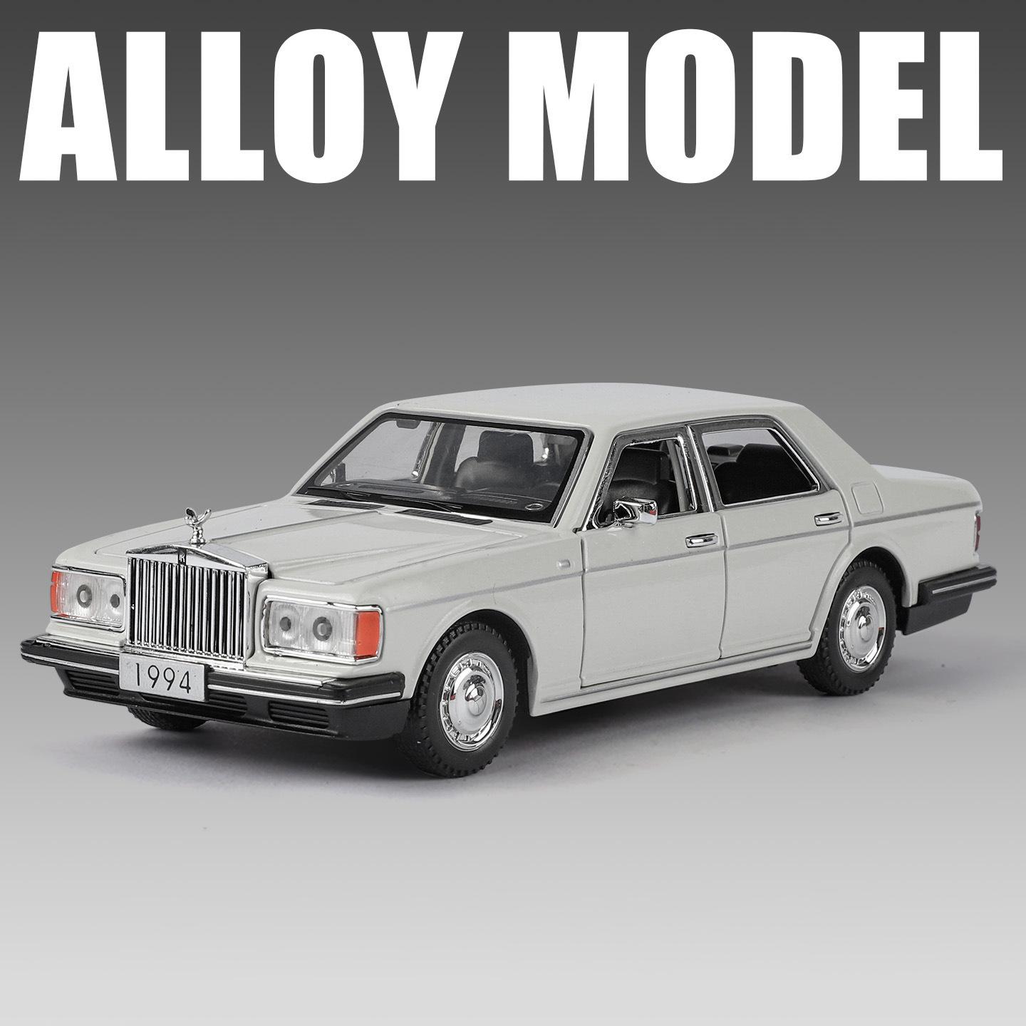 

1:32 Rolls Royce Silver Seraph Alloy Model Car Toy Diecasts Casting Pull Back Sound and Light Car Toys For Children Vehicle белый