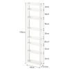 Slim Behind-Door Storage Trolley: Multi-Layer Shelf for Bathroom & Toilet.