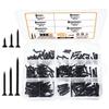 209Pcs Black Wood Screw Combination, M4M5 Cross Wood Screw Set
