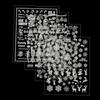 Nail Art Slider DIY Manicure Glow In The Dark Christmas 3D Luminous White Snowflakes Nail Sticker