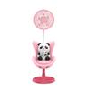 Rechargeable Battery USB Rechargeable Mini Fan Bright Color Schemes Gentle Sound Small Cooling Fan Soft Airflow Compact Size