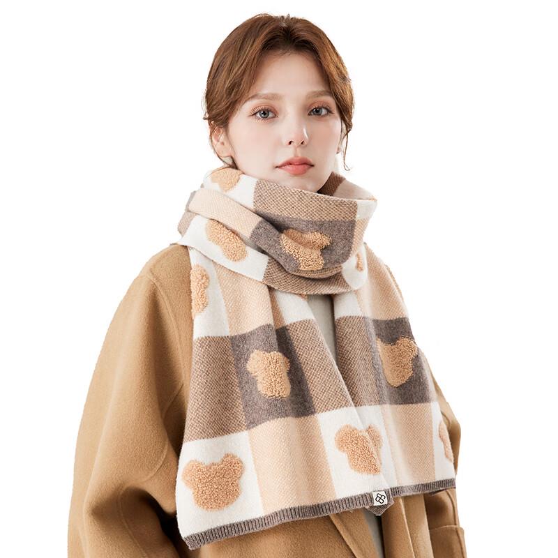 JIUMU Women's Pure Wool Scarf & Shawl