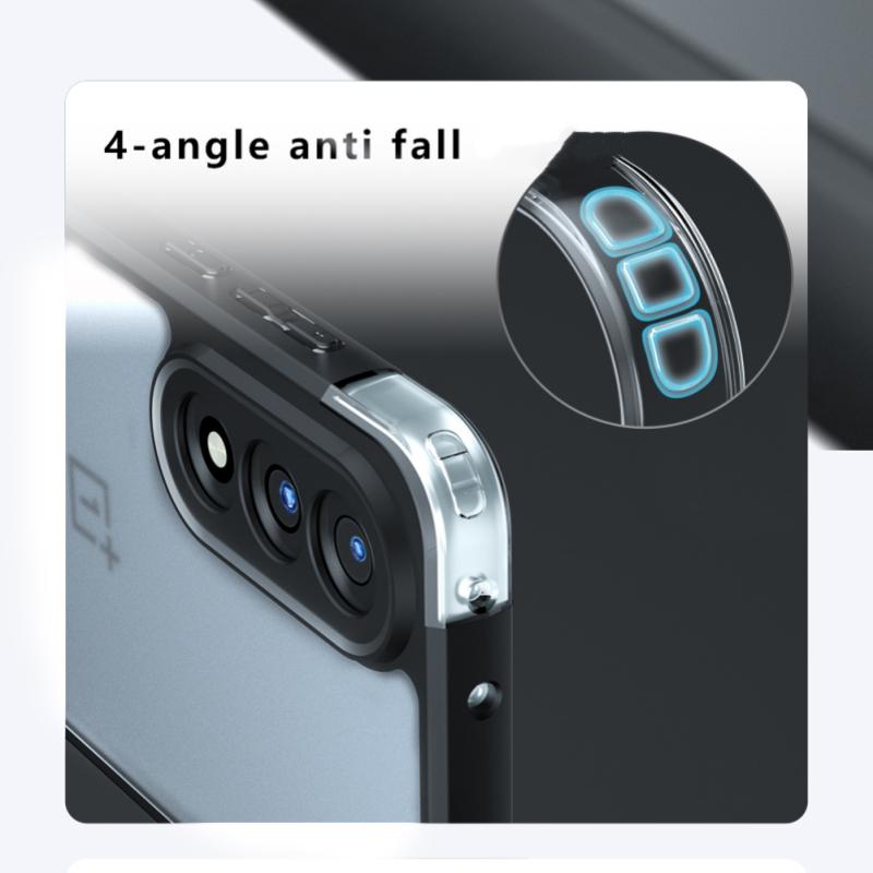 For Oneplus Nord 5 Case Cover Oneplus Nord 5 Capa Black Frame Shockproof Lens Protective Clear Transparent Fundas Oneplus Nord 5