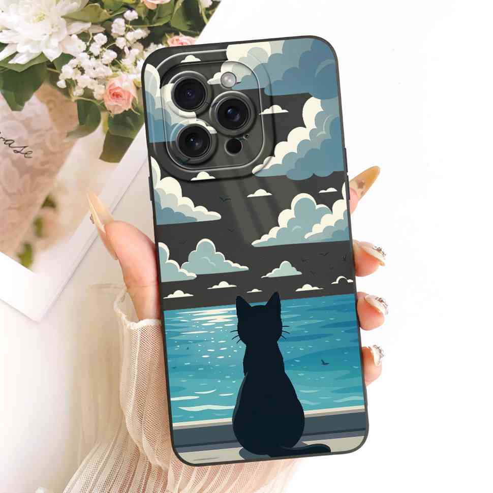 For iPhone 12 Pro A2407 A2341 Case Cute Cartoon Pattern Silicone Cover For iPhone 12Pro A2406 A2408 Phone Protection Cases