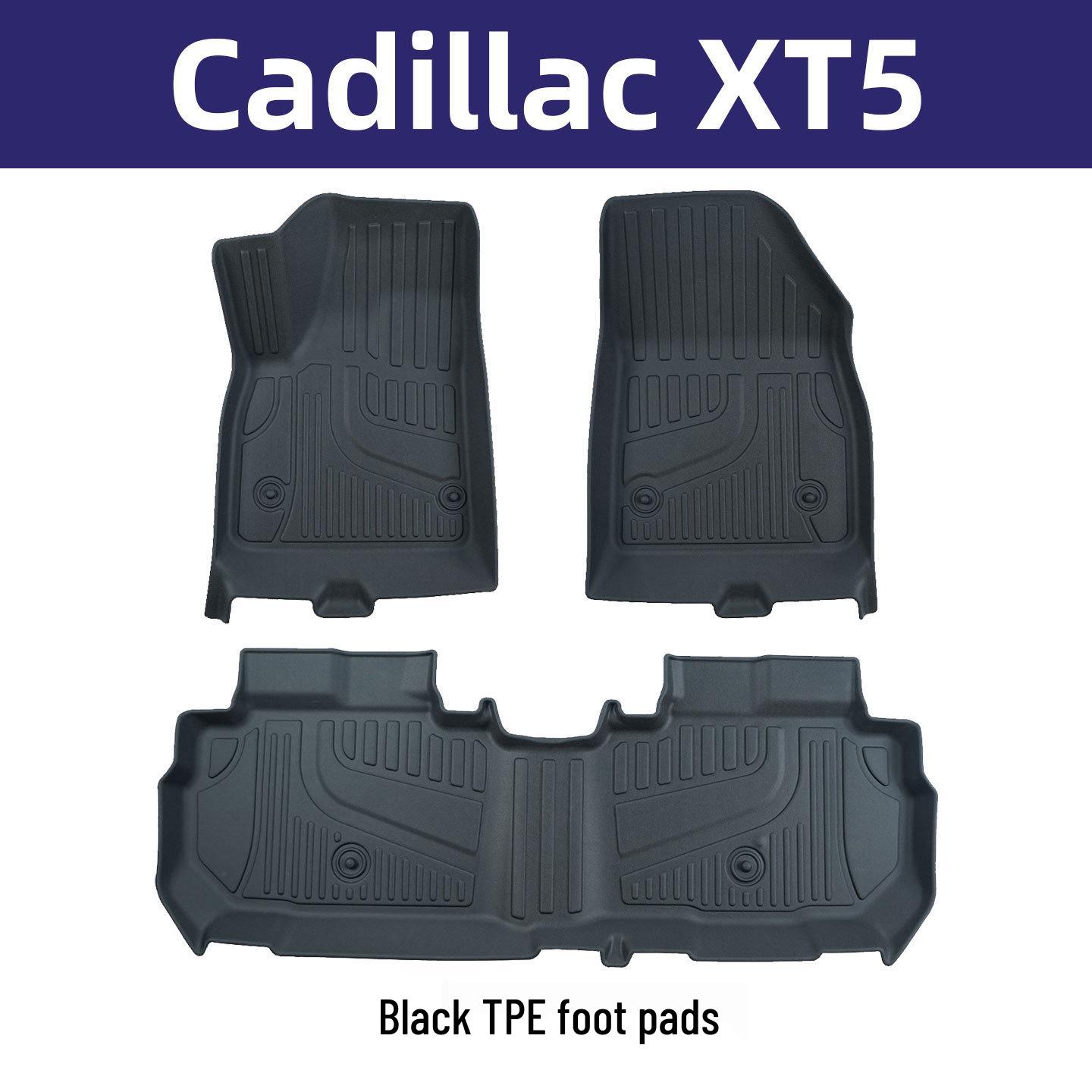 

Eco-friendly TPE Floor Mats for Cadillac XT5: Odorless, Double Layer, Wear-resistant Interior Protection 2016-2024 Cadillac XT5