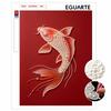 Lucky Red Koi Fish Pearl Painting 5D DIY Pearl Gemstone Art Diamond Painting Kit for Adults/Beginners Gift Ideas Modern Home Decor Wall Art Craft