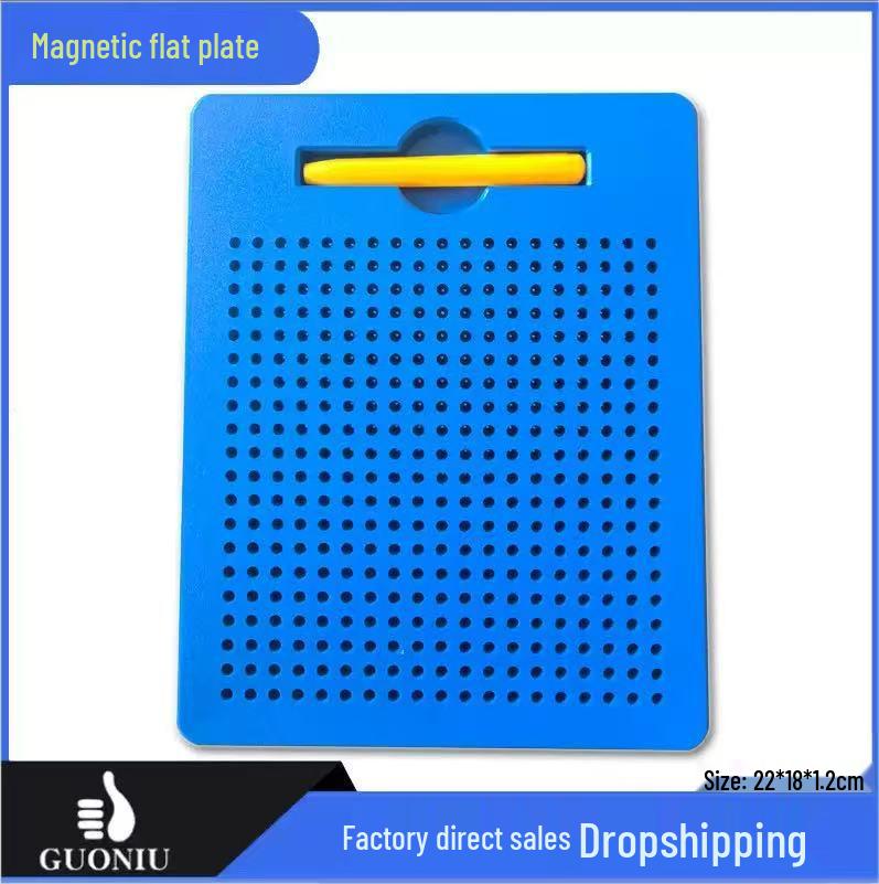 Steel Ball Magnetic Drawing Board: Creative Educational Toy for Kids синий
