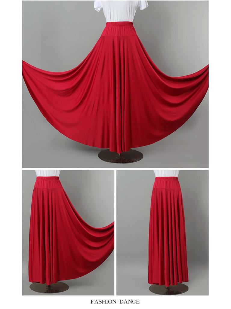 6-Meter Milchseide Ballsaalrock mit großem Schwung