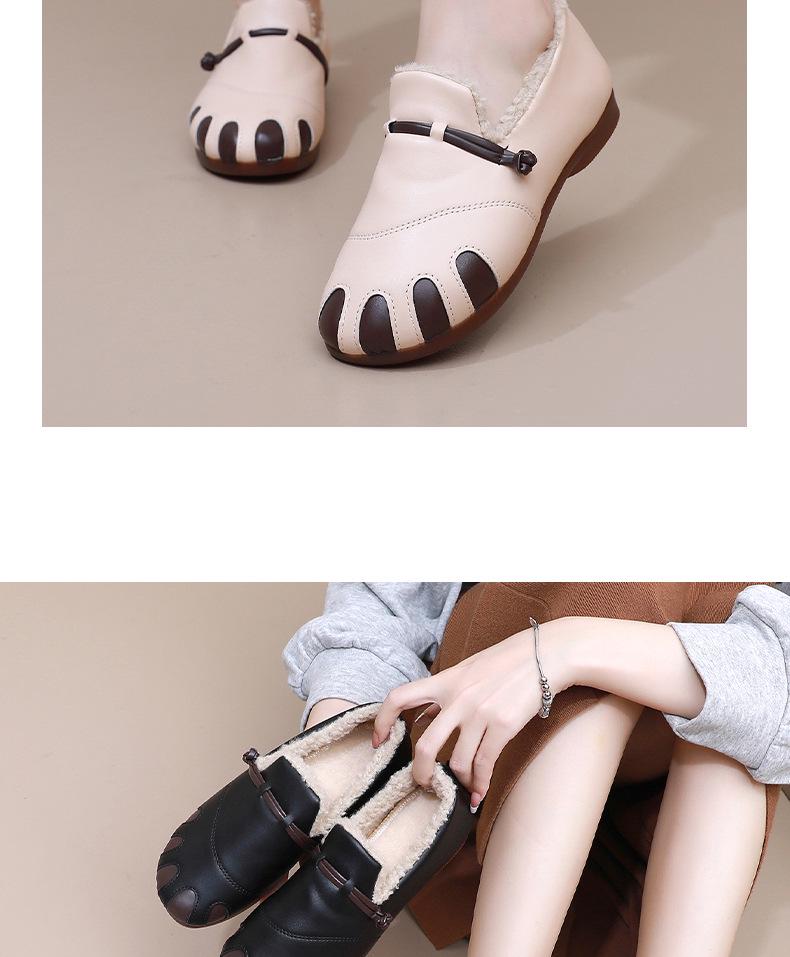 Dámské retro nepromokavé sněhule s fleecovou podšívkou - Teplé, měkká podrážka, ležérní móda