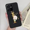 Flower Letters Case For Vivo Y22 2022 Y22S Matte Silicon Soft TPU Back Phone Cover For VivoY22 Y 22 22S Case Funda Bumper Shell