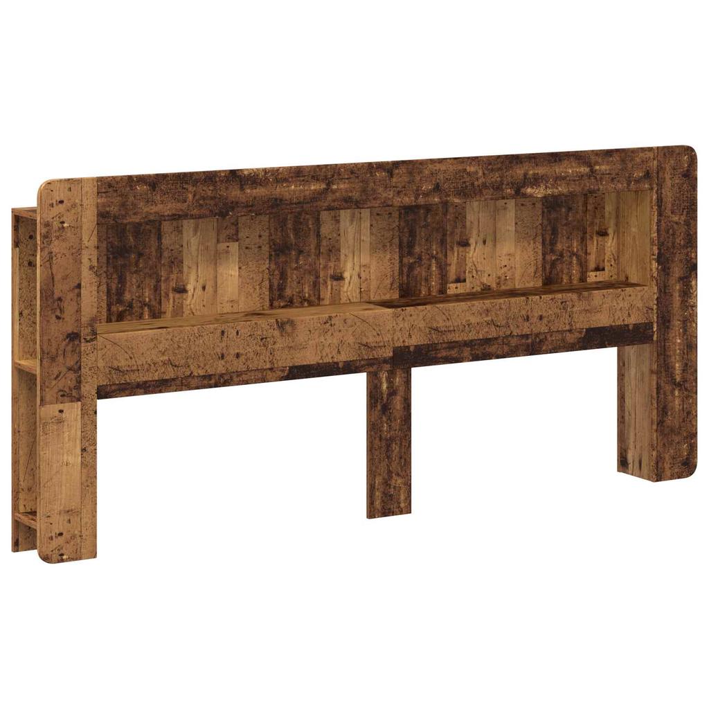 Headboard Cabinet with Storage Reclaimed Wood Engineered Wood